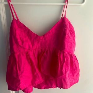 AE Babydoll Cami- Hot Fuchsia